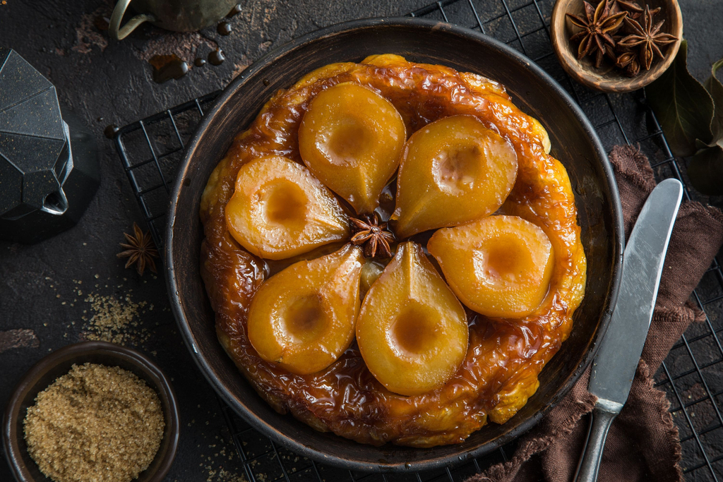 Tatin de poires au baie de sichuan