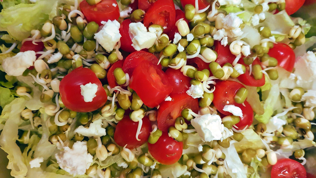 Salade de haricots mungo