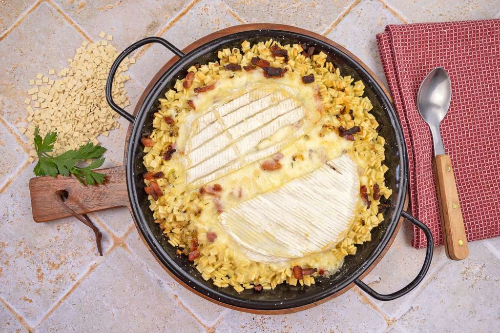 Gratin de crozets au taleggio