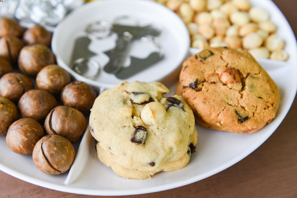 Cookies au chocolat et noix de macadamia