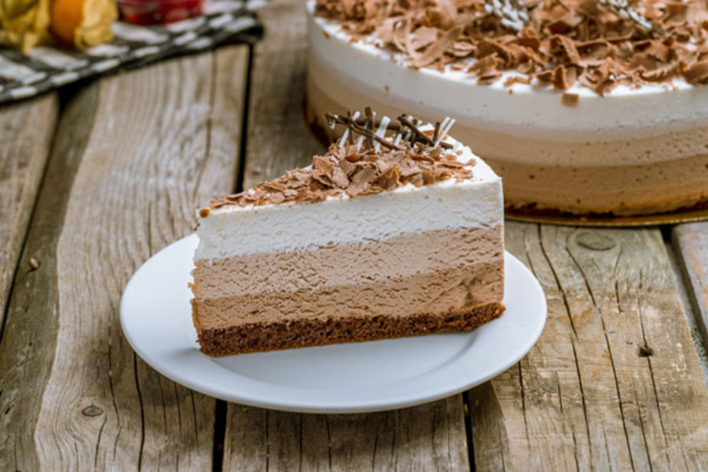 Gâteau aux 3 chocolats délicieux