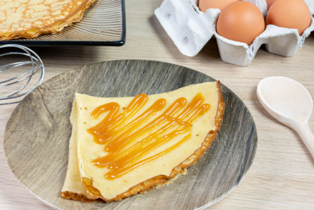 Breton crepes with salted butter caramel