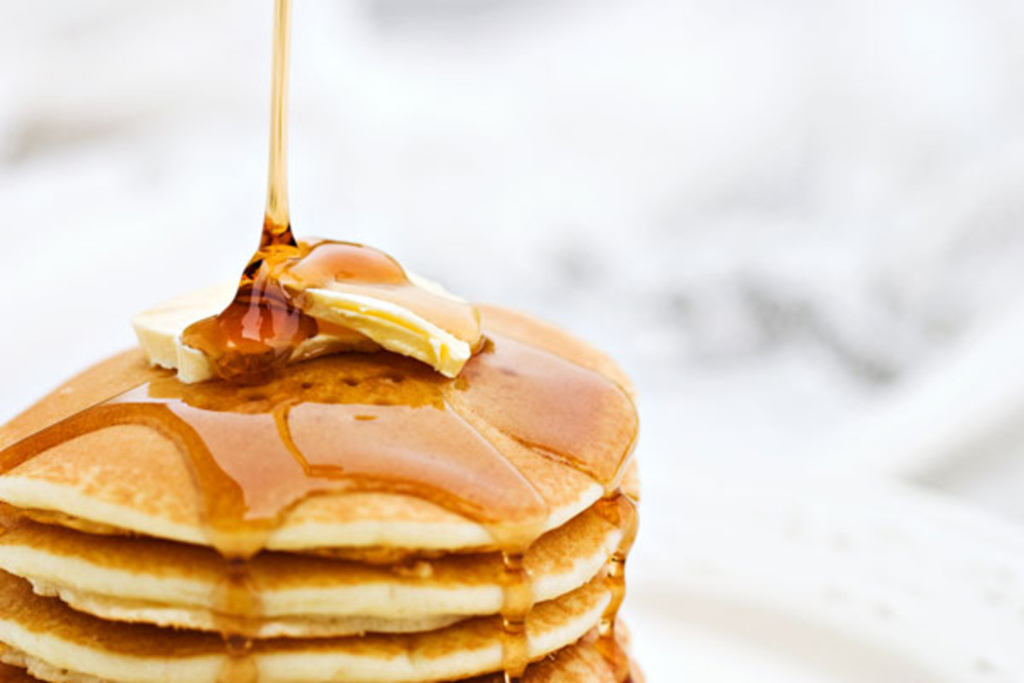 Maple syrup pancakes