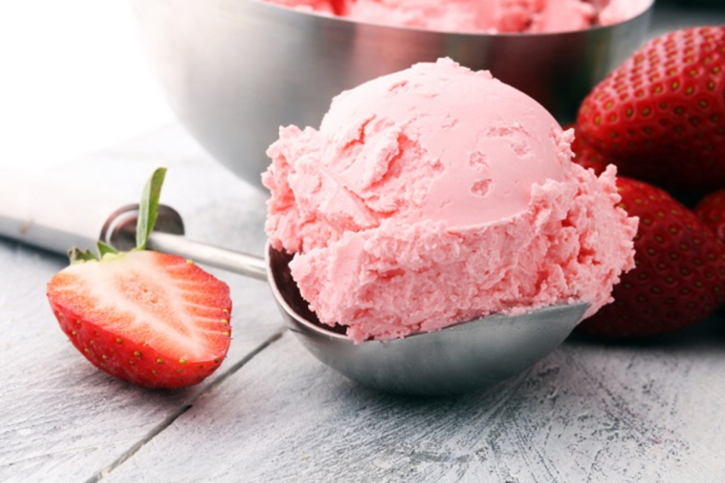 Quick fruit ice cream without an ice cream maker