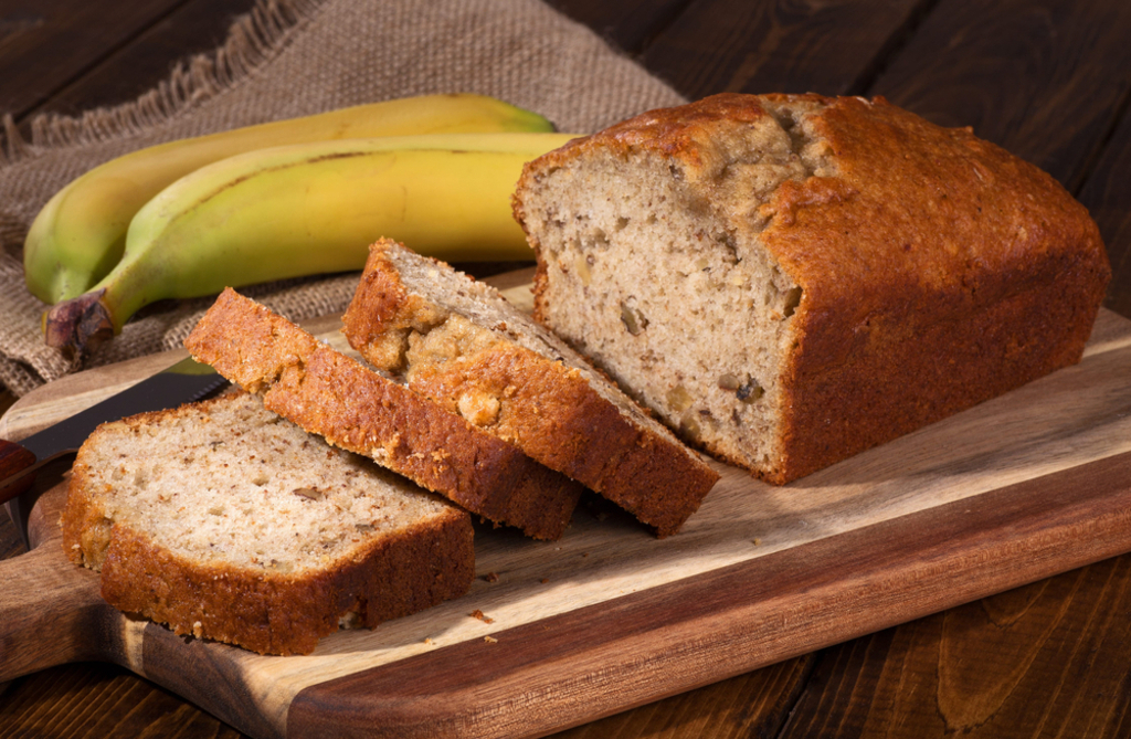 Gluten and lactose free banana bread