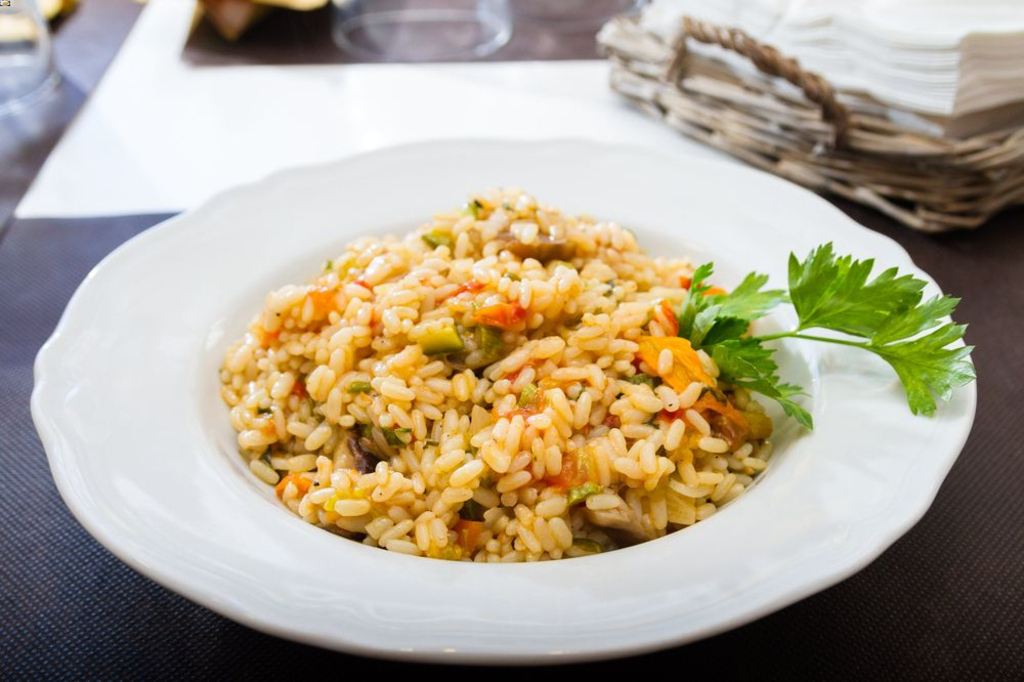 Autumn vegetable risotto