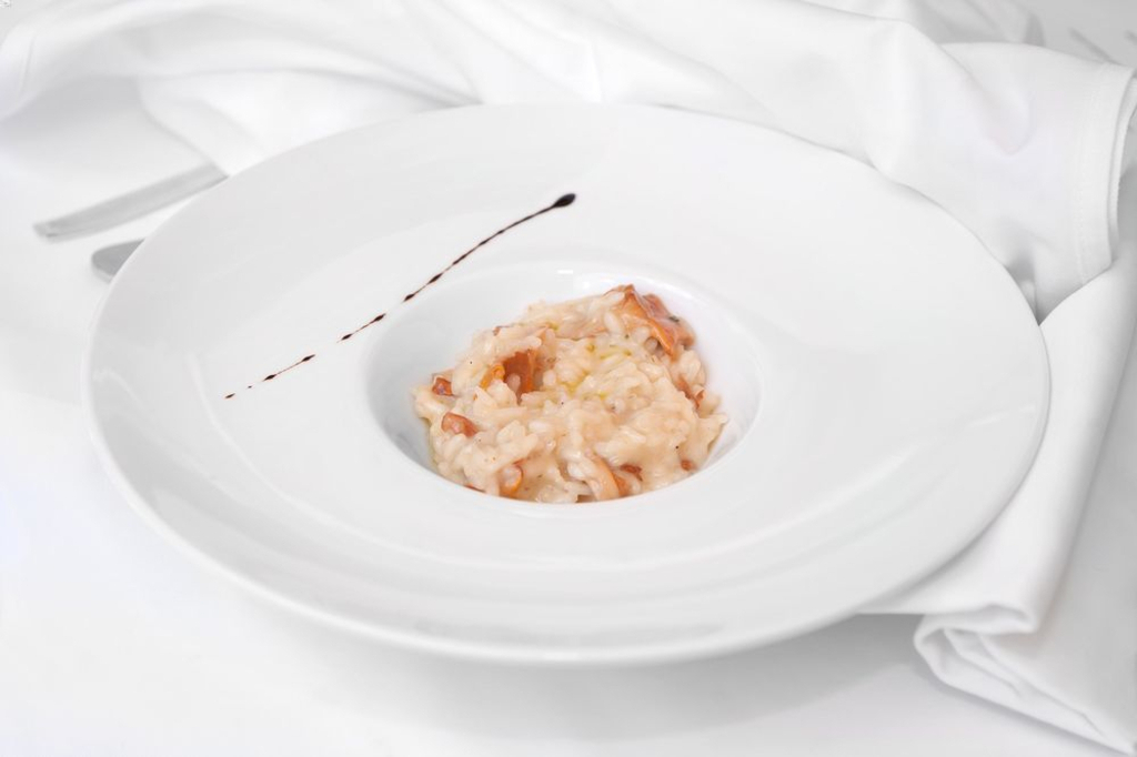 Leek and goat cheese risotto
