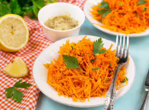 Dressing for grated carrot