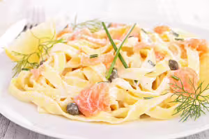Tagliatelle mit lachs