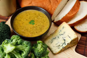 Broccoli and stilton soup