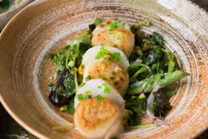 Jakobsmuscheln in trüffelöl