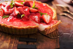 Gariguette strawberry tart