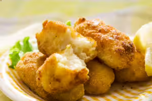 Polenta croquettes with cheese