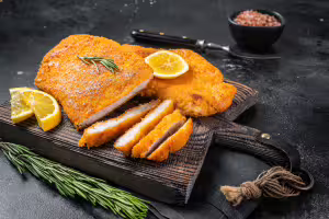 Breaded turkey escalope