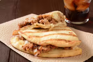 Chicken naan sandwich