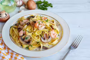 Tagliatelle with cambozola