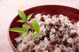 Haricots azuki aux épinards