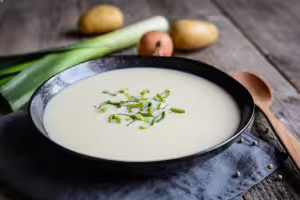 Vichyssoise mit saint-paulin