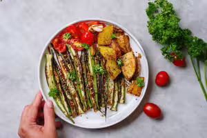 Oven roasted okra