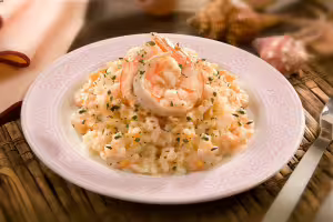 Risotto with prawns