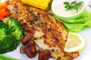 Pouting with mushrooms