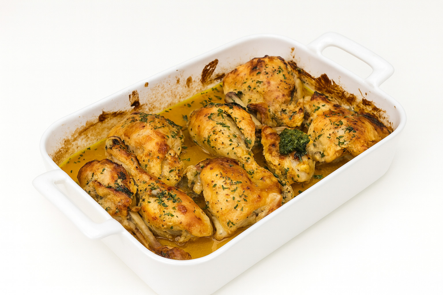 Cuisses de poulet rôties miel et moutarde