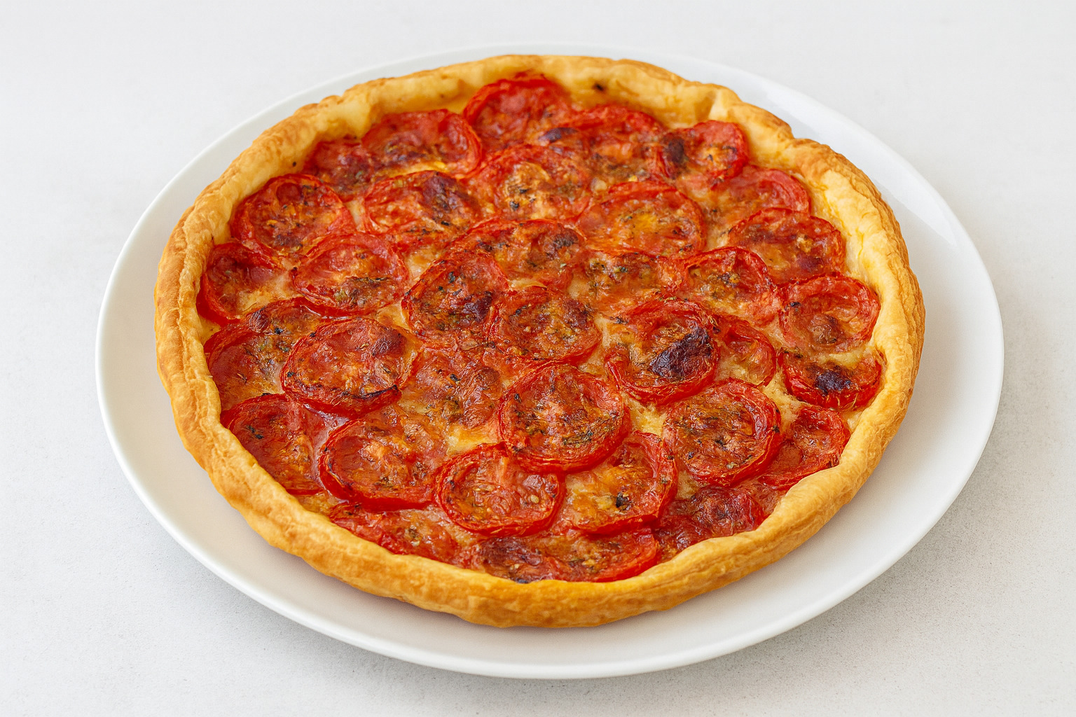 Puff pastry tomato tart