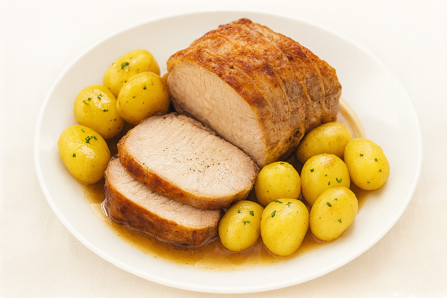 Tarragon pork roast