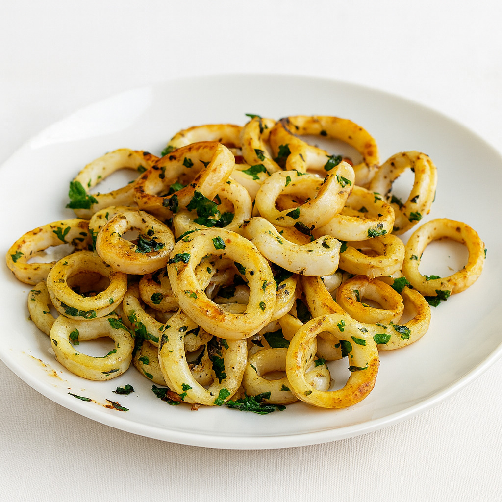 Plancha-grilled baby squid