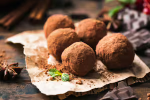 Crispy chocolate truffles