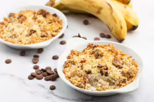 Schokoladen-bananen-crumble