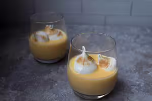 Floating island, vanilla custard recipe