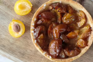 Mirabelle plum tart