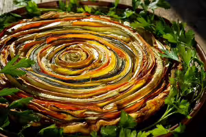 Sun vegetables tart
