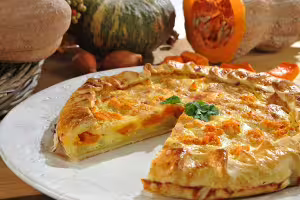 Kürbis-quiche