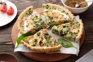 Lachs-spinat-quiche