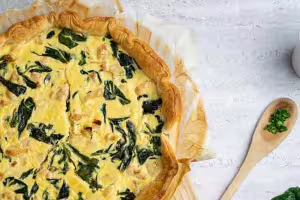Chicken zucchini quiche