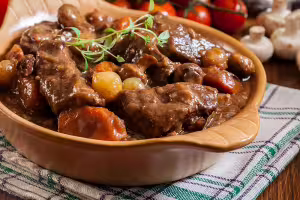 Beef bourginon