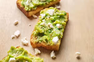 Avocado and egg toasts