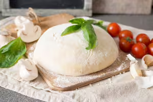 Thick and fluffy pizza dough