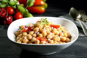 Orientalischer kichererbsensalat