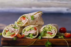 Hühnchen-avocado-wraps