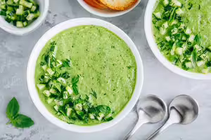 Cucumber and apple gazpacho