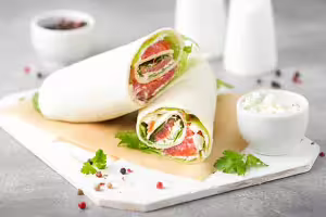Lachs-wrap