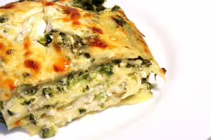 Spinach and ricotta lasagna
