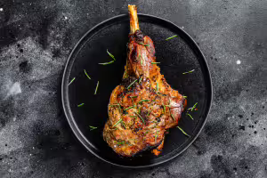 Gigot d’baked lamm