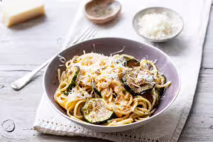 Zucchini and parmesan pasta