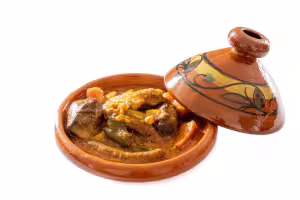 Kartoffel-tajine mit merguez