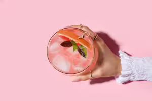 Grapefruit rosé cocktail
