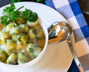 Brussels sprouts with cream
